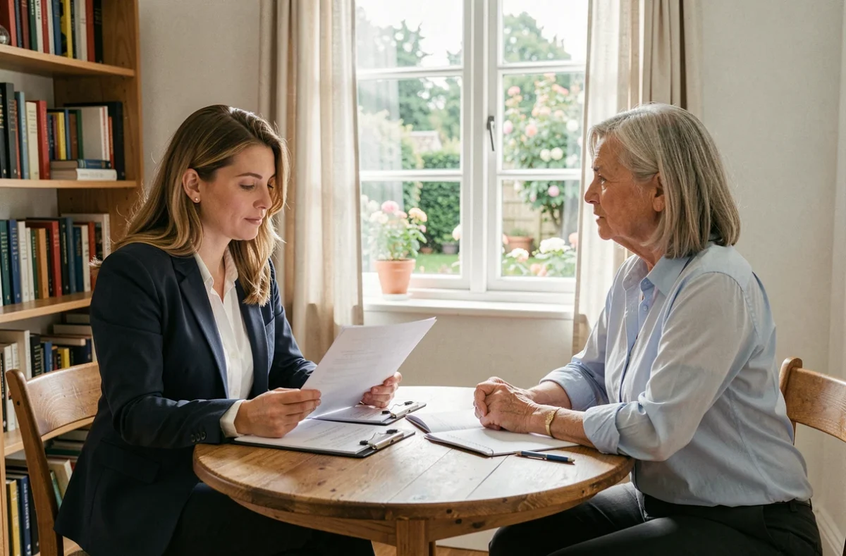 Entretien entre employeuse et employée de maison autour des conditions de travail